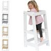 Stepup Baby Montessori Toddler Tower Kitchen Wooden Helper Step Stool with Adjustable Steps and Safety Rail thumbnail 1