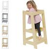 Stepup Baby Montessori Toddler Tower Kitchen Wooden Helper Step Stool with Adjustable Steps and Safety Rail thumbnail 1