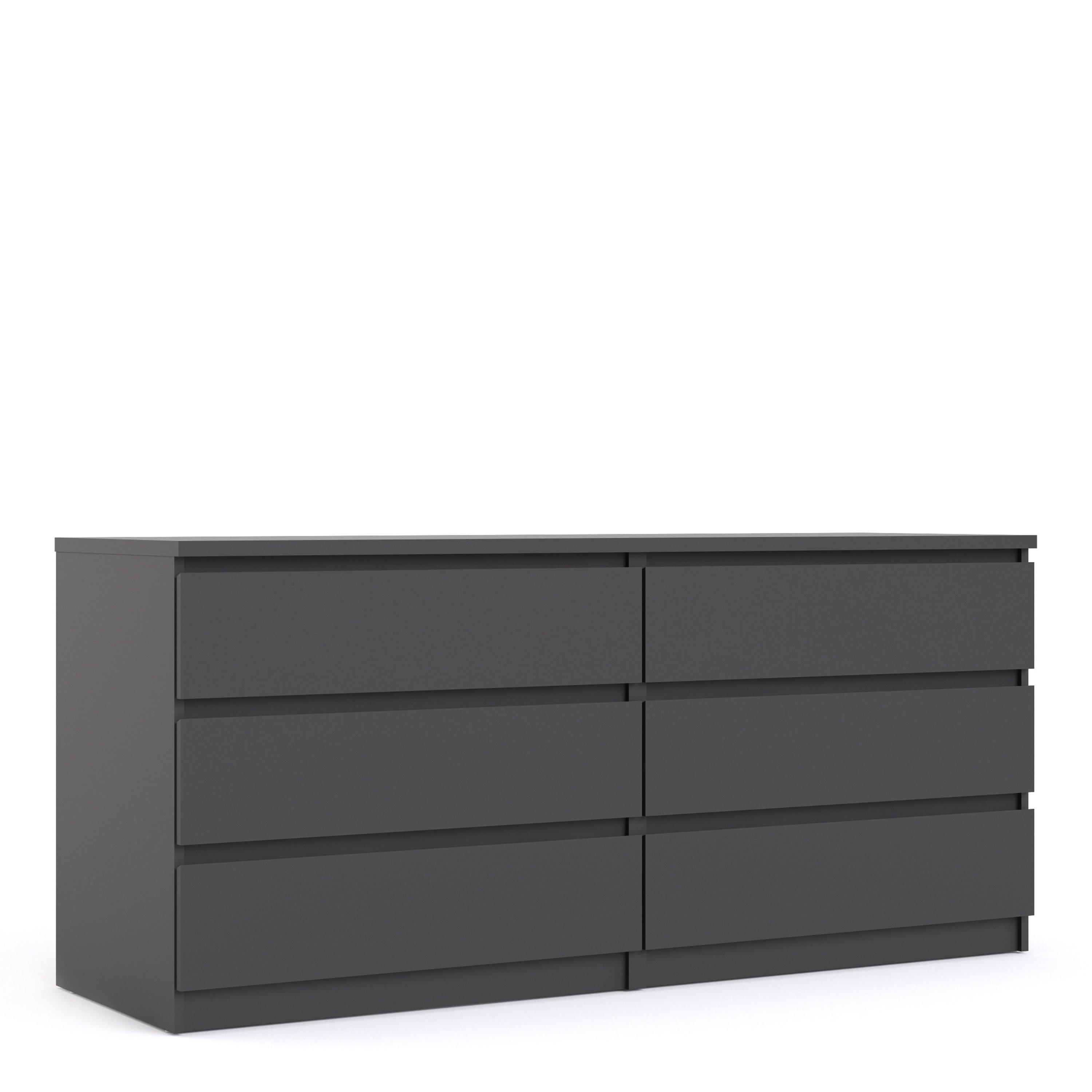 Naia Wide Chest of 6 Drawers (3+3)