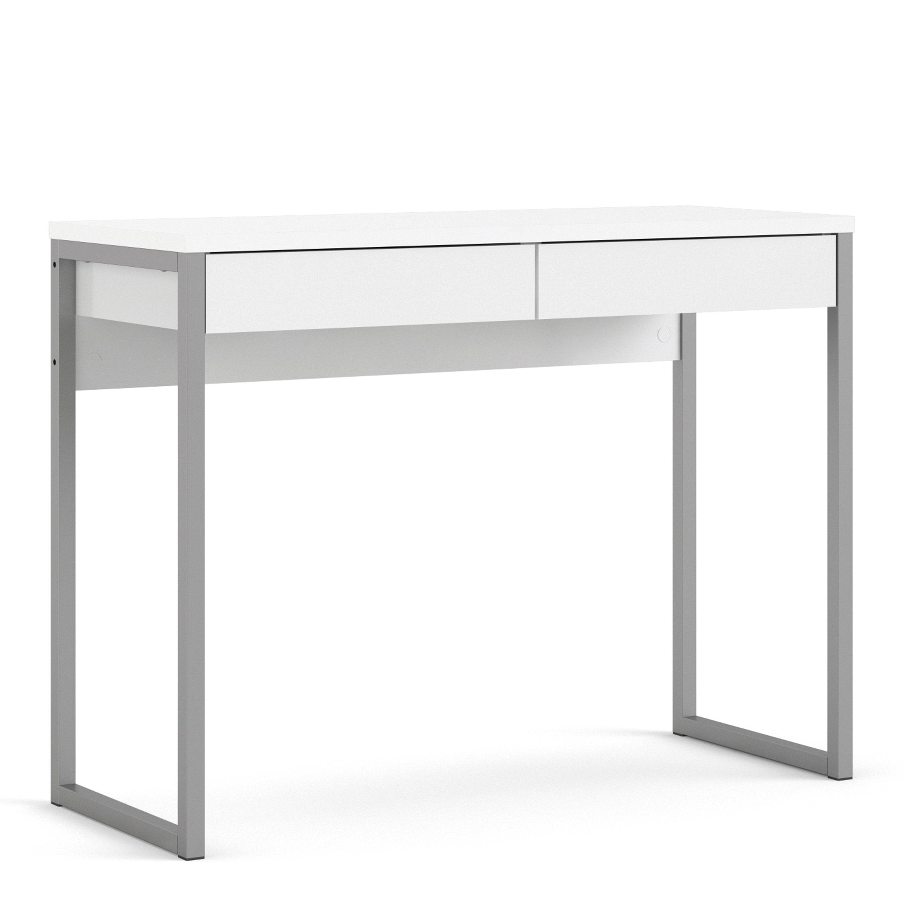 Function Plus Desk 2 Drawers High Gloss