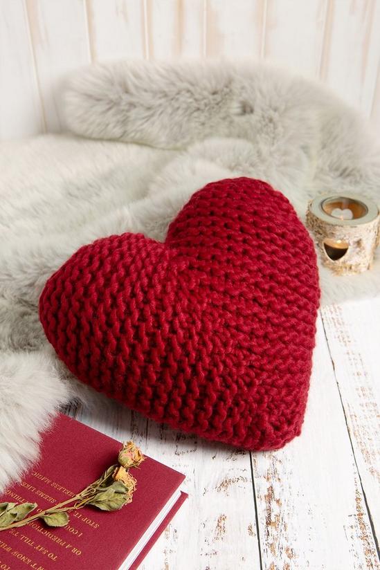 Wool Couture Heart Cushion Knitting Kit 2