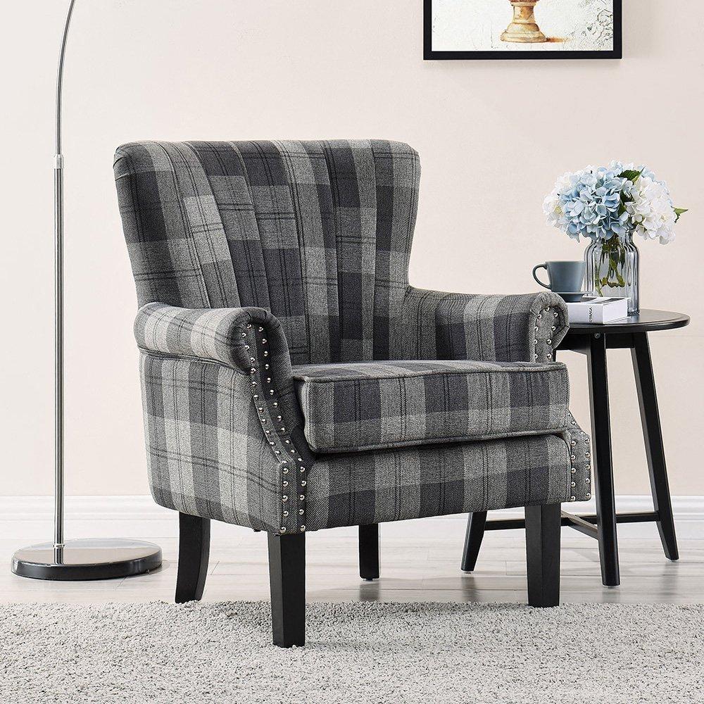 Melbourne Wingback Studded Armchair Accent Chair