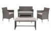 Home Detail Maya Rattan Garden 5pc Furniture Set with Bench and Coffee Table thumbnail 2