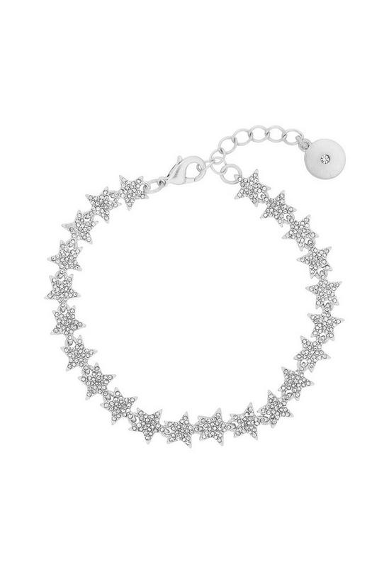 Kate Thornton Silver 'Sparkling Stars' Occasion Bracelet 1