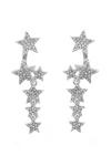 Kate Thornton Silver 'Sparkling Stars' Multiway Earrings thumbnail 1