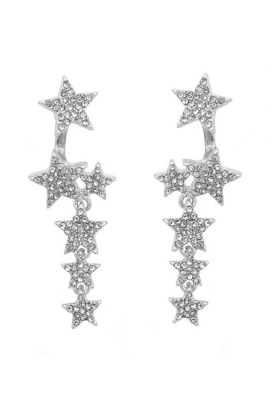 Kate Thornton Silver 'Sparkling Stars' Multiway Earrings 1