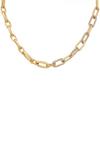 Kate Thornton Gold Chunky Pave Link Chain Necklace thumbnail 1