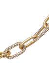 Kate Thornton Gold Chunky Pave Link Chain Necklace thumbnail 2