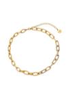 Kate Thornton Gold Chunky Pave Link Chain Necklace thumbnail 3