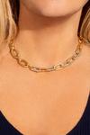 Kate Thornton Gold Chunky Pave Link Chain Necklace thumbnail 4