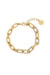 Kate Thornton Gold Chunky Pave Link Chain Bracelet thumbnail 1