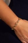 Kate Thornton Gold Chunky Pave Link Chain Bracelet thumbnail 2