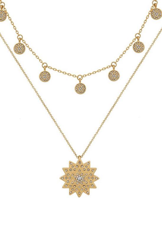 Kate Thornton Gold Layered Star and Boho Coin Necklace 1