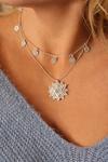 Kate Thornton Silver Layered Star and Boho Coin Necklace thumbnail 4
