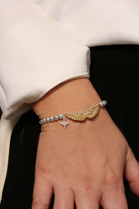 Kate Thornton Guardian Angel Friendship Bracelet Silver Gold 3