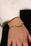 Kate Thornton Guardian Angel Friendship Bracelet Silver Gold thumbnail 3