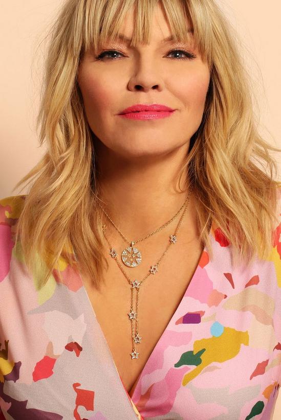 Kate Thornton Gold Double Row Star Necklace 5