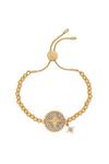 Kate Thornton Gold Friendship Bracelet With Celestial Details thumbnail 1