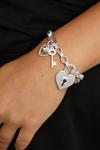 Bibi Bijoux Silver 'Key To My Heart' Bracelet thumbnail 2