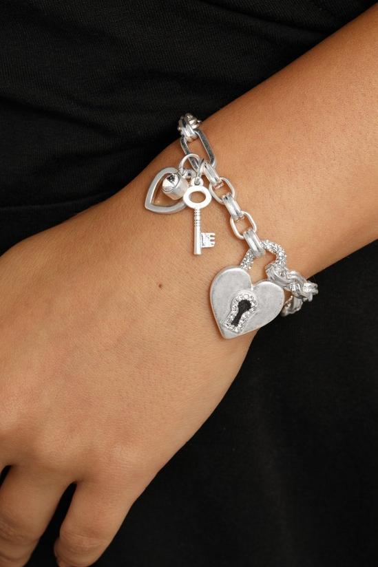 Bibi Bijoux Silver 'Key To My Heart' Bracelet 2