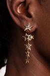 Kate Thornton Gold 'Mystic Star' Drop Earrings thumbnail 3