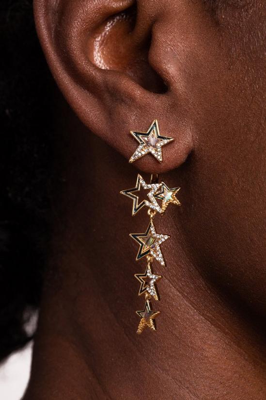 Kate Thornton Gold 'Mystic Star' Drop Earrings 3