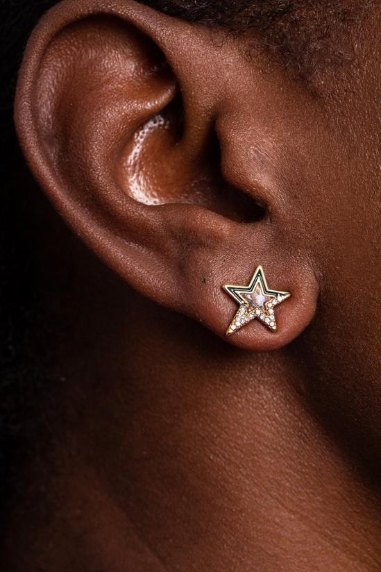 Kate Thornton Gold 'Mystic Star' Drop Earrings 4