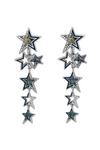 Kate Thornton Rhodium 'Mystic Star' Drop Earrings thumbnail 1