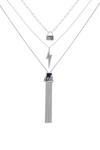 Kate Thornton Rhodium 'Dancing In The Street' Multi-Layered Necklace thumbnail 1