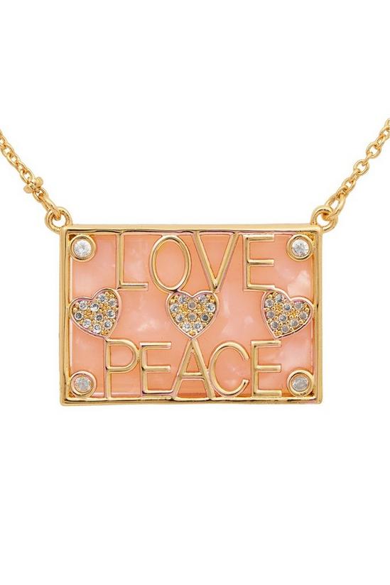 Kate Thornton Gold 'Love And Peace' Layered Necklace 2