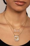 Kate Thornton Gold 'Love And Peace' Layered Necklace thumbnail 4