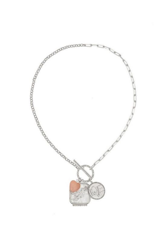Kate Thornton Silver 'Love Captured My Heart' Necklace 3
