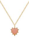 Kate Thornton Gold Rose Heart Necklace thumbnail 1