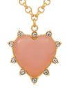 Kate Thornton Gold Rose Heart Necklace thumbnail 2