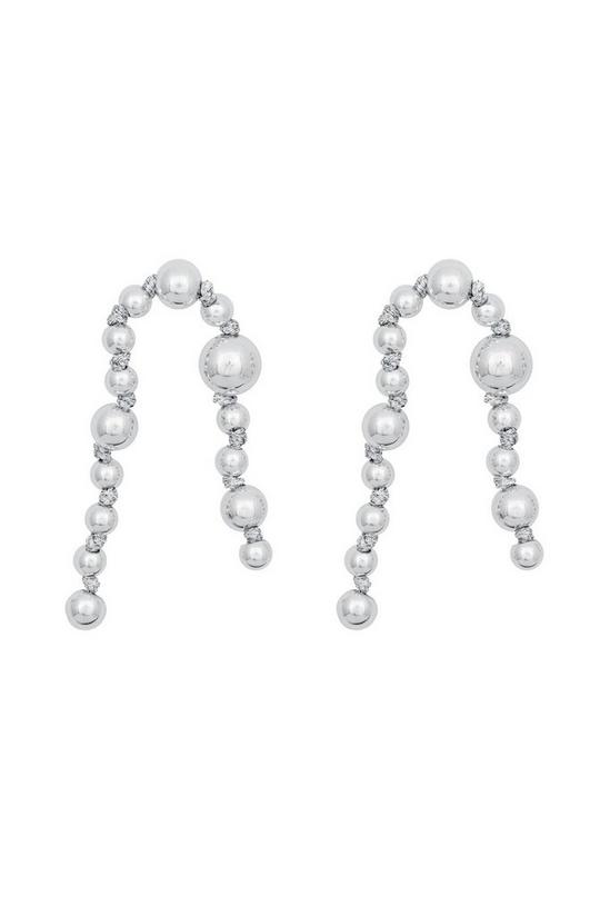 Kate Thornton Silver Artisan Ball Drop Earrings 1