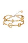 Bibi Bijoux Gold 'Wear Your Heart On Your Sleeve' Double Layer Bracelet thumbnail 1