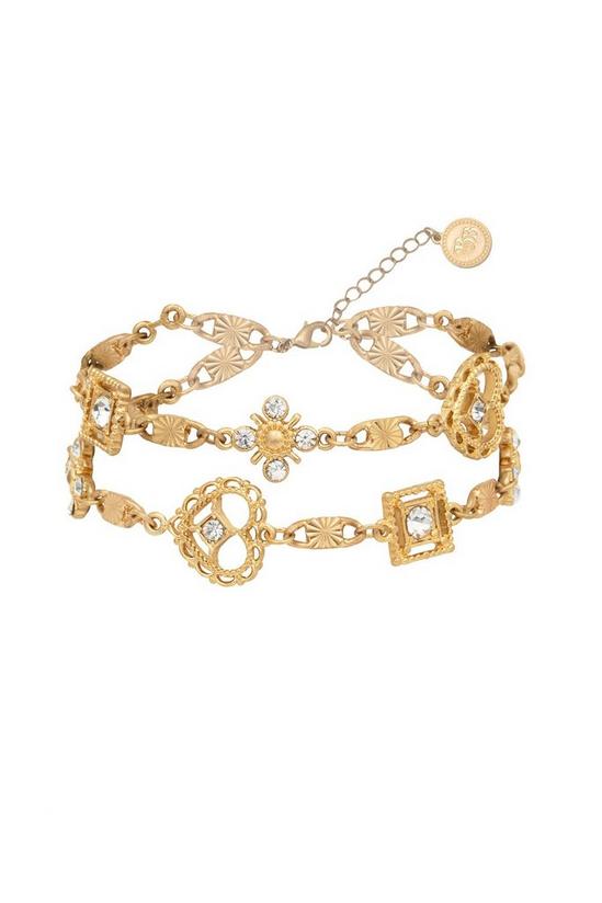 Bibi Bijoux Gold 'Wear Your Heart On Your Sleeve' Double Layer Bracelet 1