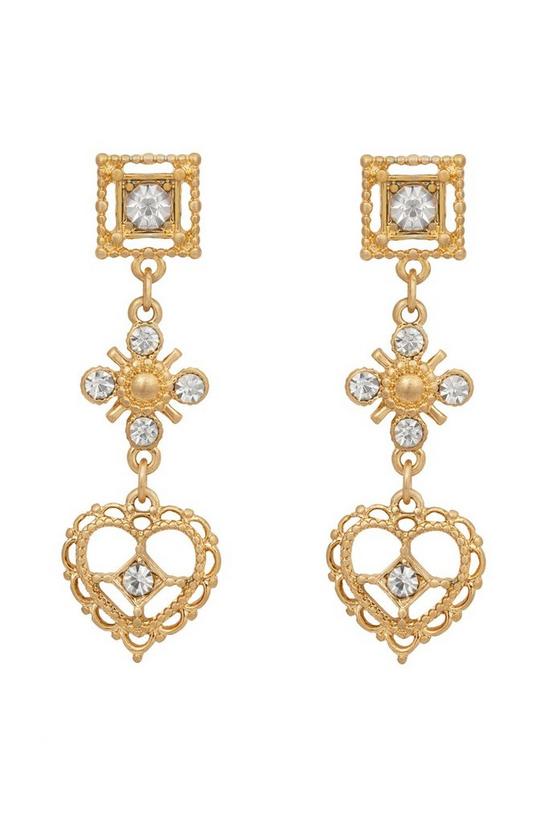 Bibi Bijoux Gold 'Wear Your Heart On Your Sleeve' Earrings 1