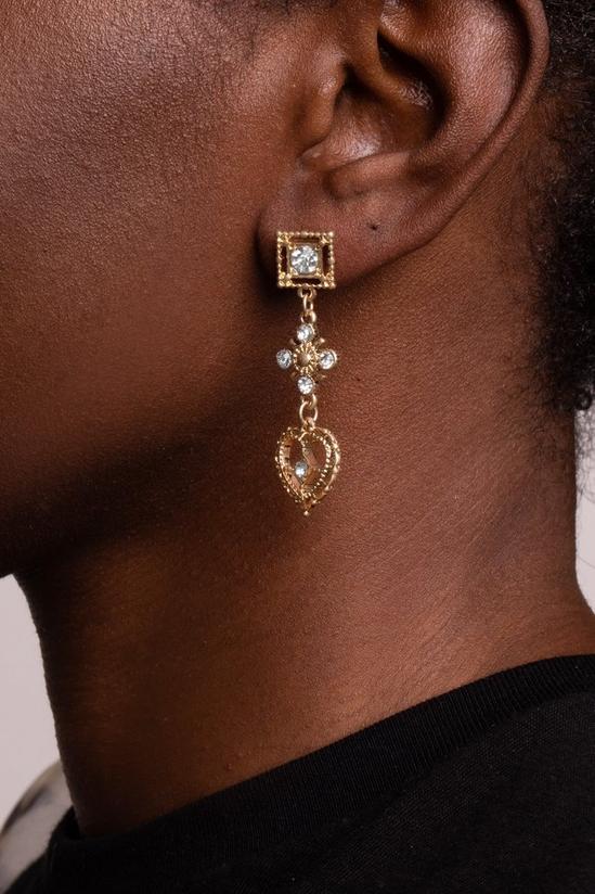 Bibi Bijoux Gold 'Wear Your Heart On Your Sleeve' Earrings 2
