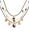 Bibi Bijoux Gold 'Night & Day' Three Row Layered Necklace thumbnail 1