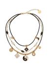 Bibi Bijoux Gold 'Night & Day' Three Row Layered Necklace thumbnail 3