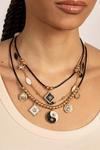Bibi Bijoux Gold 'Night & Day' Three Row Layered Necklace thumbnail 4