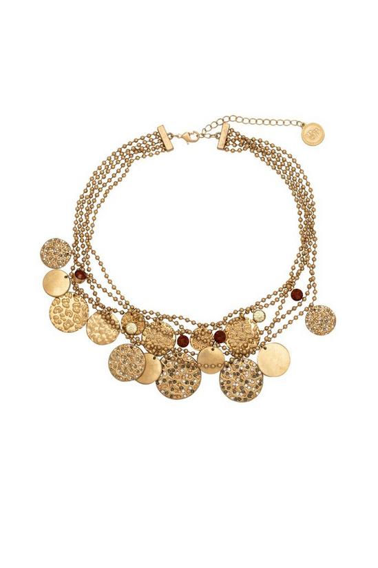 Bibi Bijoux Gold 'Leopard Pavé Multi Coin' Necklace 3