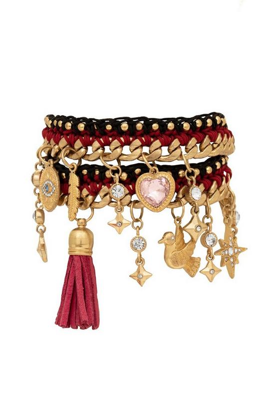 Bibi Bijoux Gold 'Despina' Charm Wrap Bracelet 1