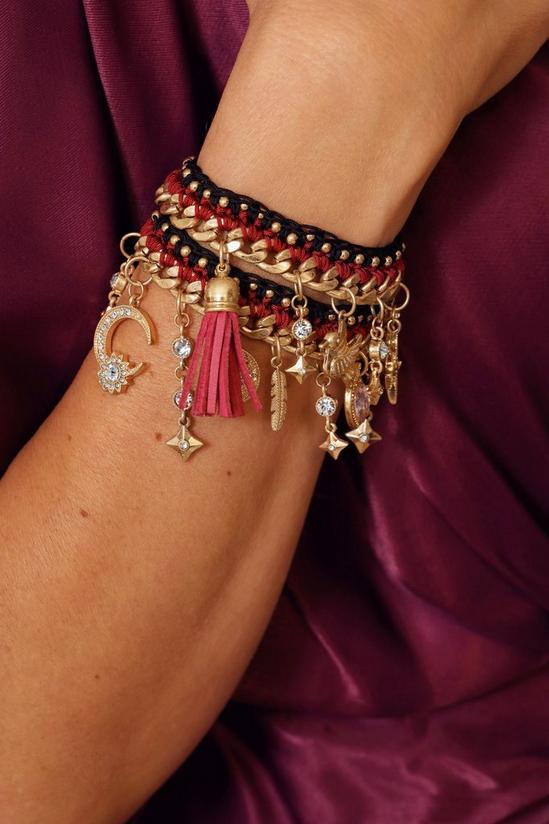 Bibi Bijoux Gold 'Despina' Charm Wrap Bracelet 2