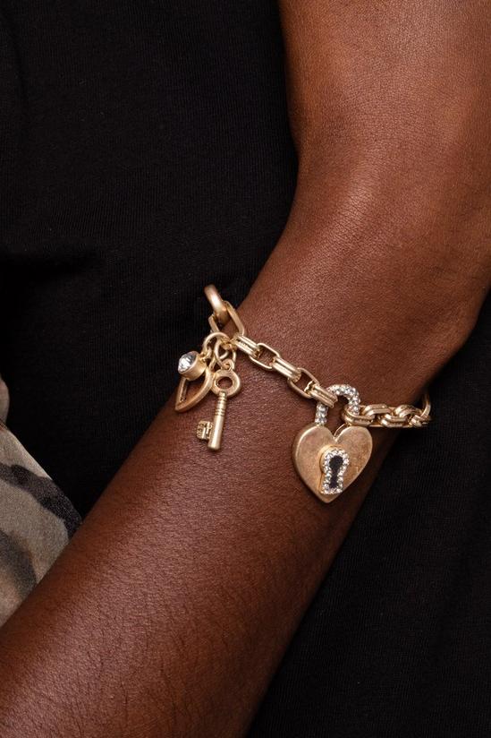 Bibi Bijoux Gold 'Key To My Heart' Bracelet 2