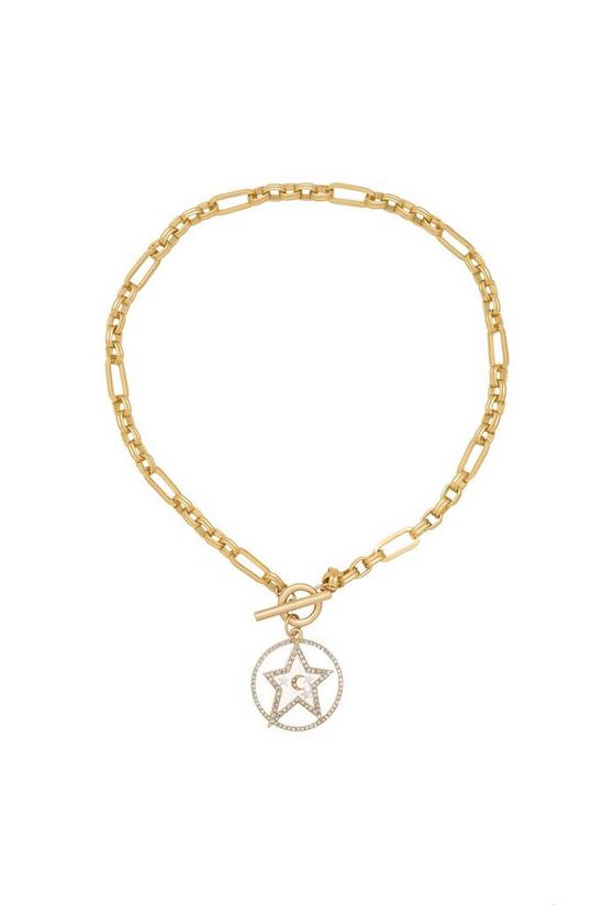 Kate Thornton Gold 'Star and Moon' T-Bar Necklace 3