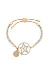 Kate Thornton Gold 'Star and Moon' Friendship Bracelet thumbnail 1