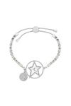 Kate Thornton Silver 'Star and Moon' Friendship Bracelet thumbnail 1