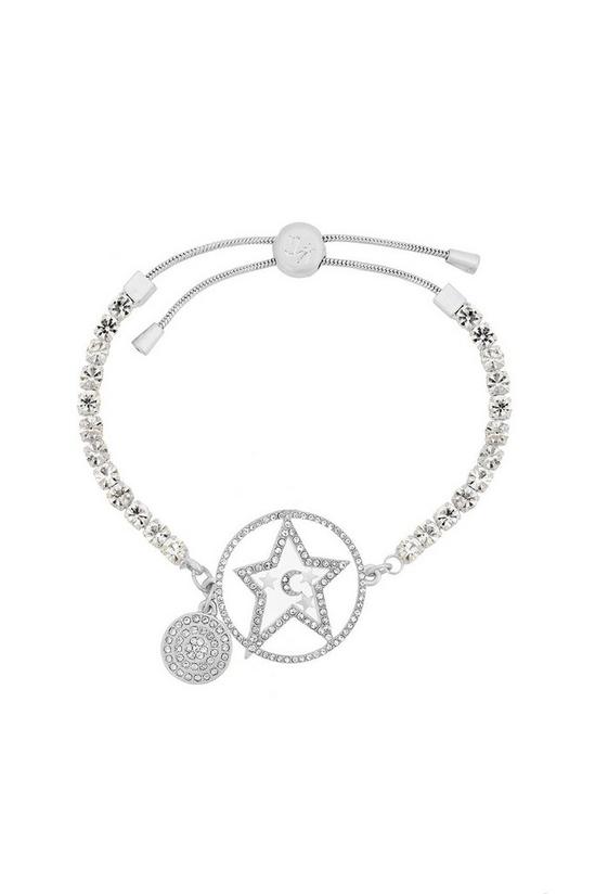 Kate Thornton Silver 'Star and Moon' Friendship Bracelet 1